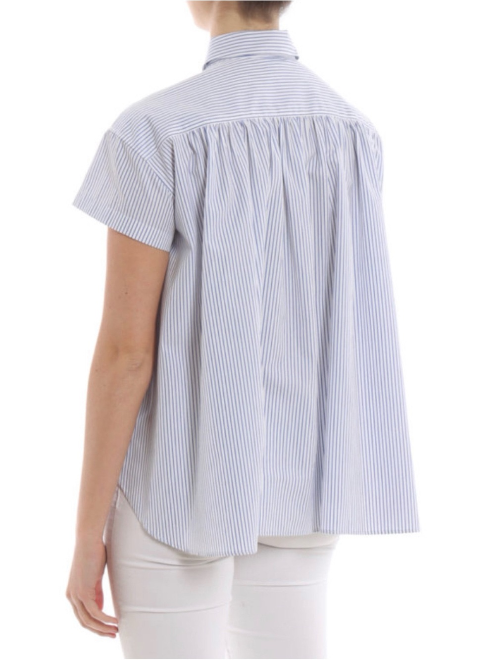 ASPESI
Striped Cotton Shirt With Pleated Back
Size 46 ~ NWOT